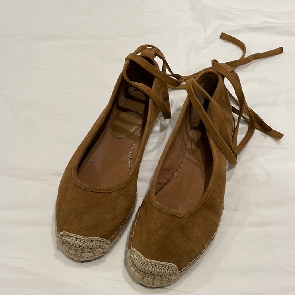 Zara Brown Espadrilles with Suede Finish
